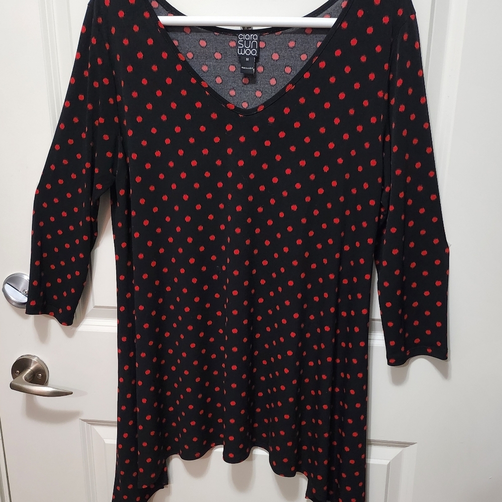 Clara Sun Woo Medium red polka dot tunic
